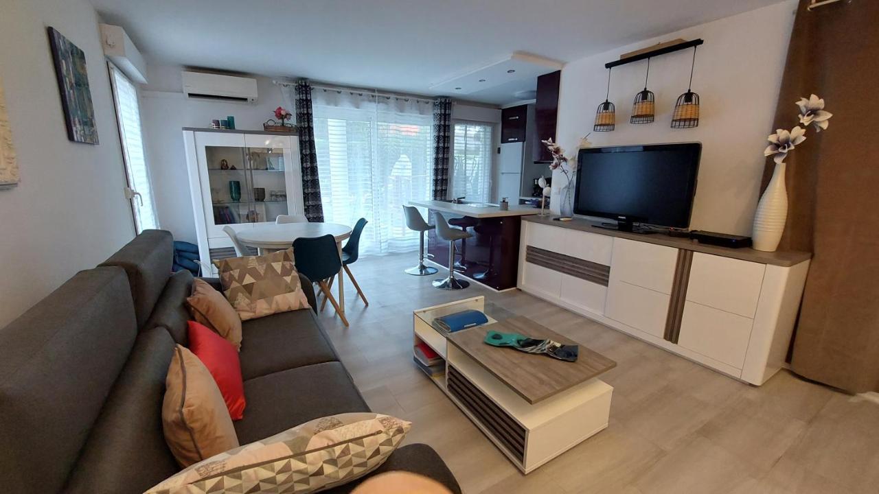 Charmant Appartement Residentiel Avec Terrasse, Jardin Privatif Et Piscine A Cannes 칸느 외부 사진
