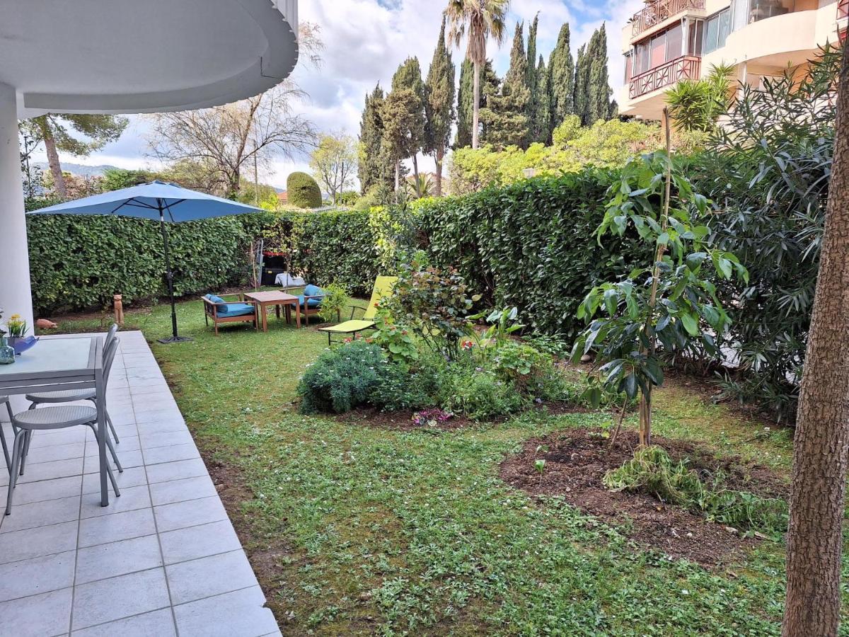 Charmant Appartement Residentiel Avec Terrasse, Jardin Privatif Et Piscine A Cannes 칸느 외부 사진
