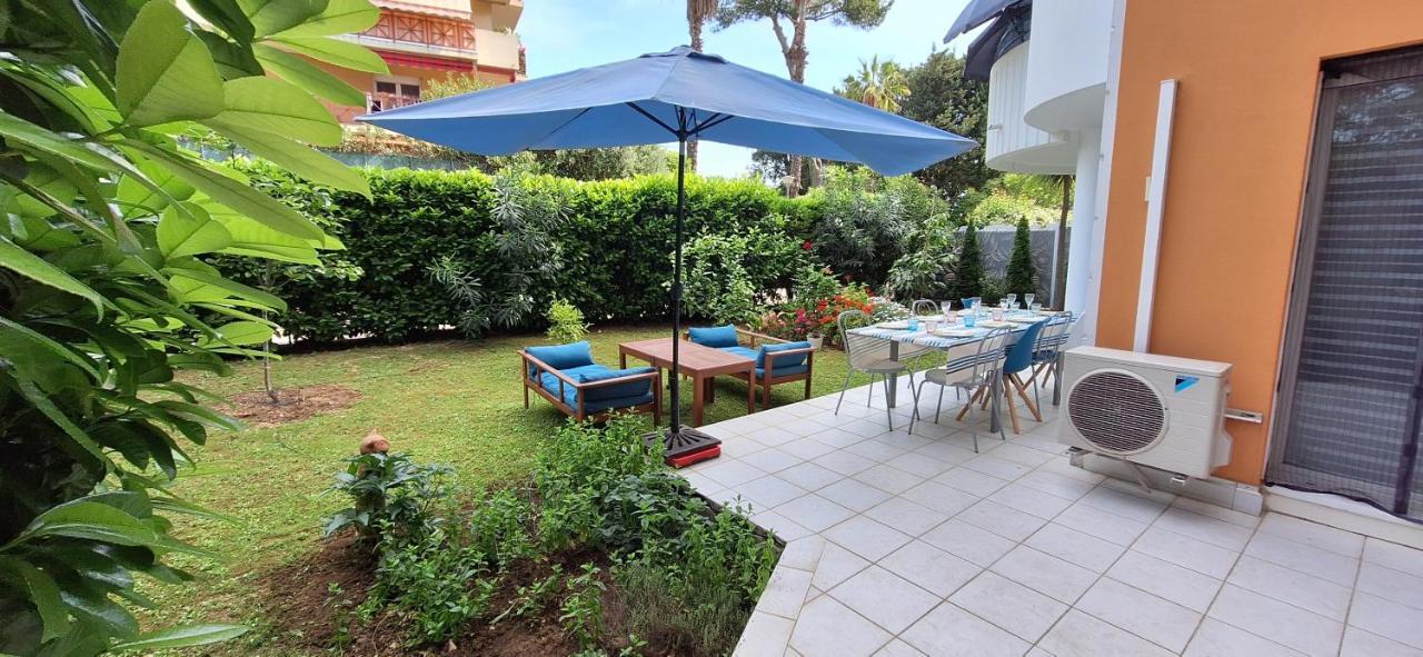 Charmant Appartement Residentiel Avec Terrasse, Jardin Privatif Et Piscine A Cannes 칸느 외부 사진